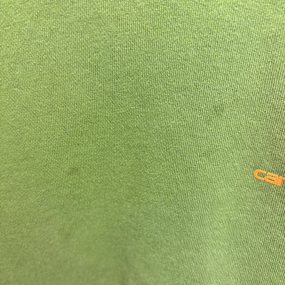 EUC Boys Carhartt Graphic Pullover Hoodie Chive Fleece Long Sleeve 14-16 Outdoor - Picture 7 of 10